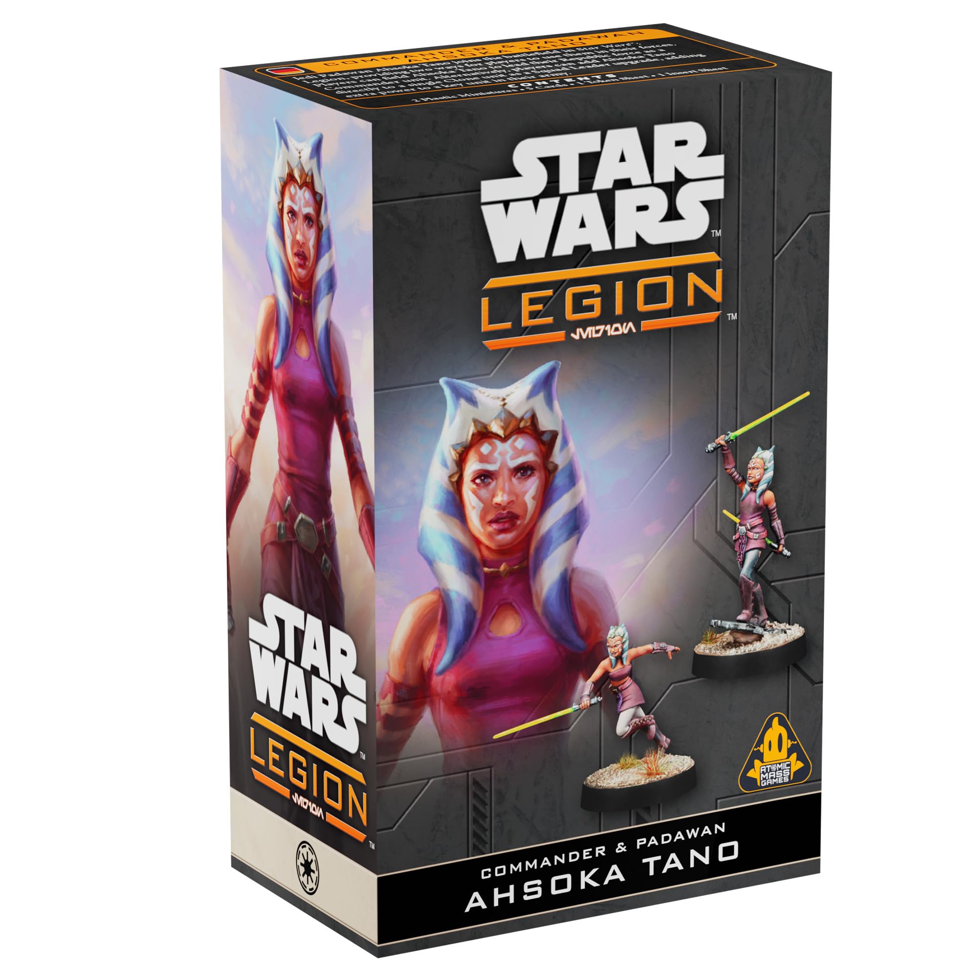 Star Wars Legion Commander & Padawan Ahsoka Tano Expansion - Tabletop Miniatures Game, Strategy Game for Kids and Adults, Ages 14+, 2 Players, 90 Min Playtime, Made by Atomic Mass Games
