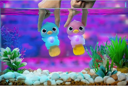 Animagic - Let's Glo Platypus  contains 3 Pink, 3 Blue