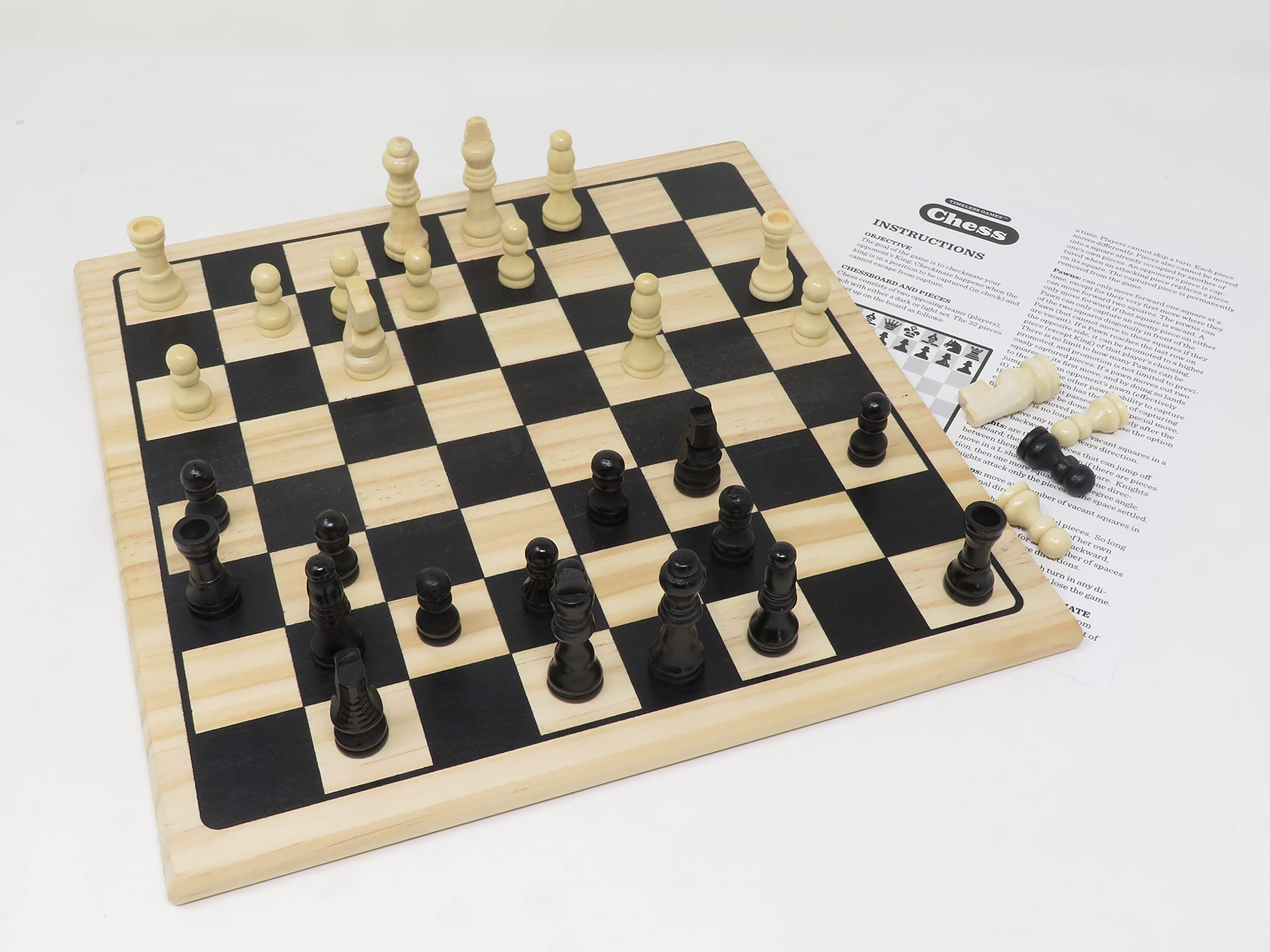 Hansen Timeless Game Collection - Solid Wood Classic Chess Set - 2” King - 106628