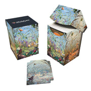 Ultra Pro - Bloomburrow 100+ Deck Box® Season Lands: Plains for Magic: The Gathering, Exclusive Artwork, Archival Safe, Rigid Polypropylene, Deck Divider Included