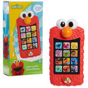 Sesame Street Learn with Elmo Pretend Play Phone, Learning and Education, Easter Basket Fillers, Gifts, Presents, Kids Toys for Ages 2 Up by Just Play