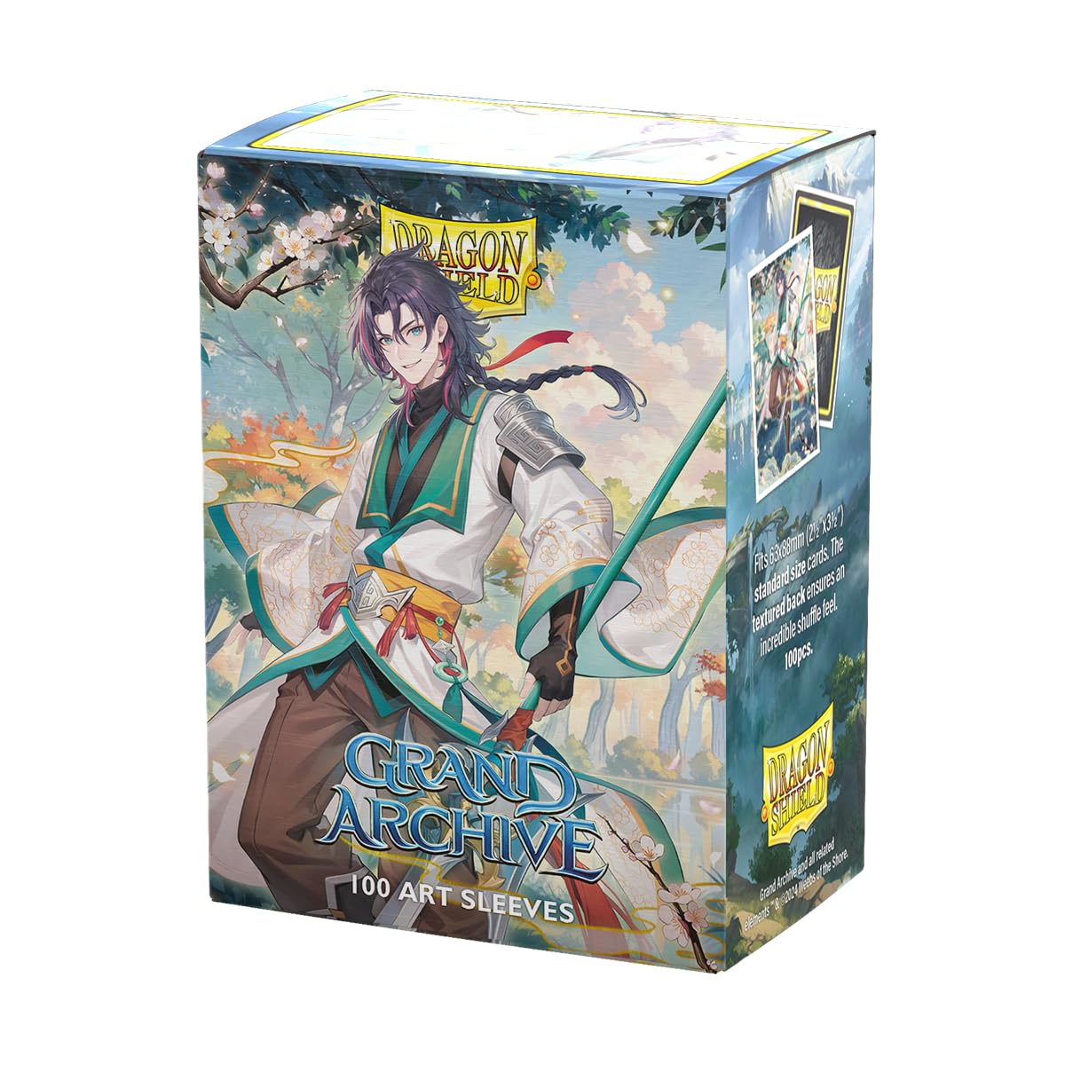 Dragon Shield | Grand Archive Matte Art Sleeves | 100 CT - Smooth & Tough Premium TCG Sleeves | Compatible with Pokemon, One Piece & Magic The Gathering | Jin, Fate Defiant