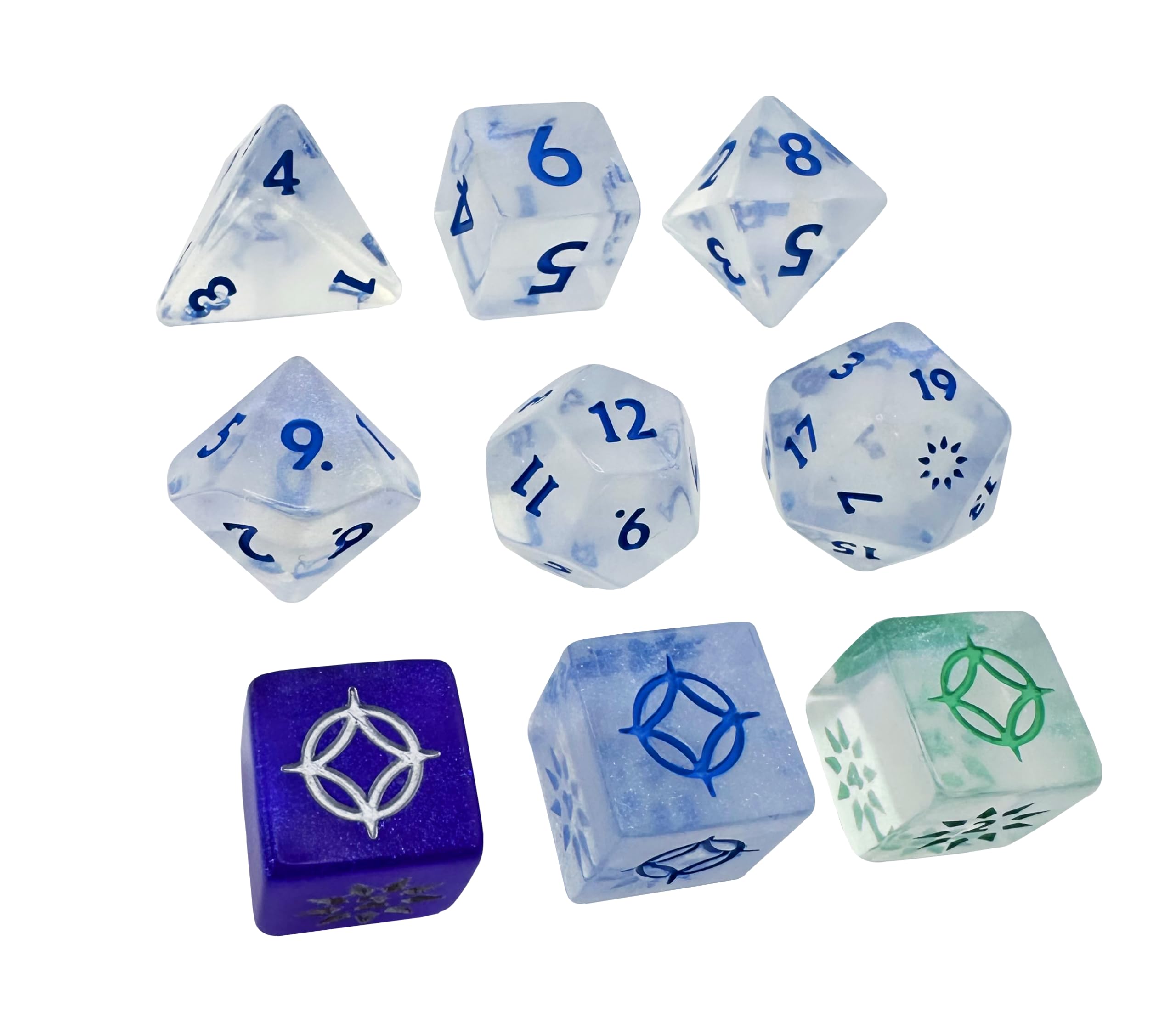 Stormlight Dice Set - Cosmere RPG by Brotherwise Games | 7-Piece Polyhedral Gaming Dice | Ages 14+ | 3-7 Players |