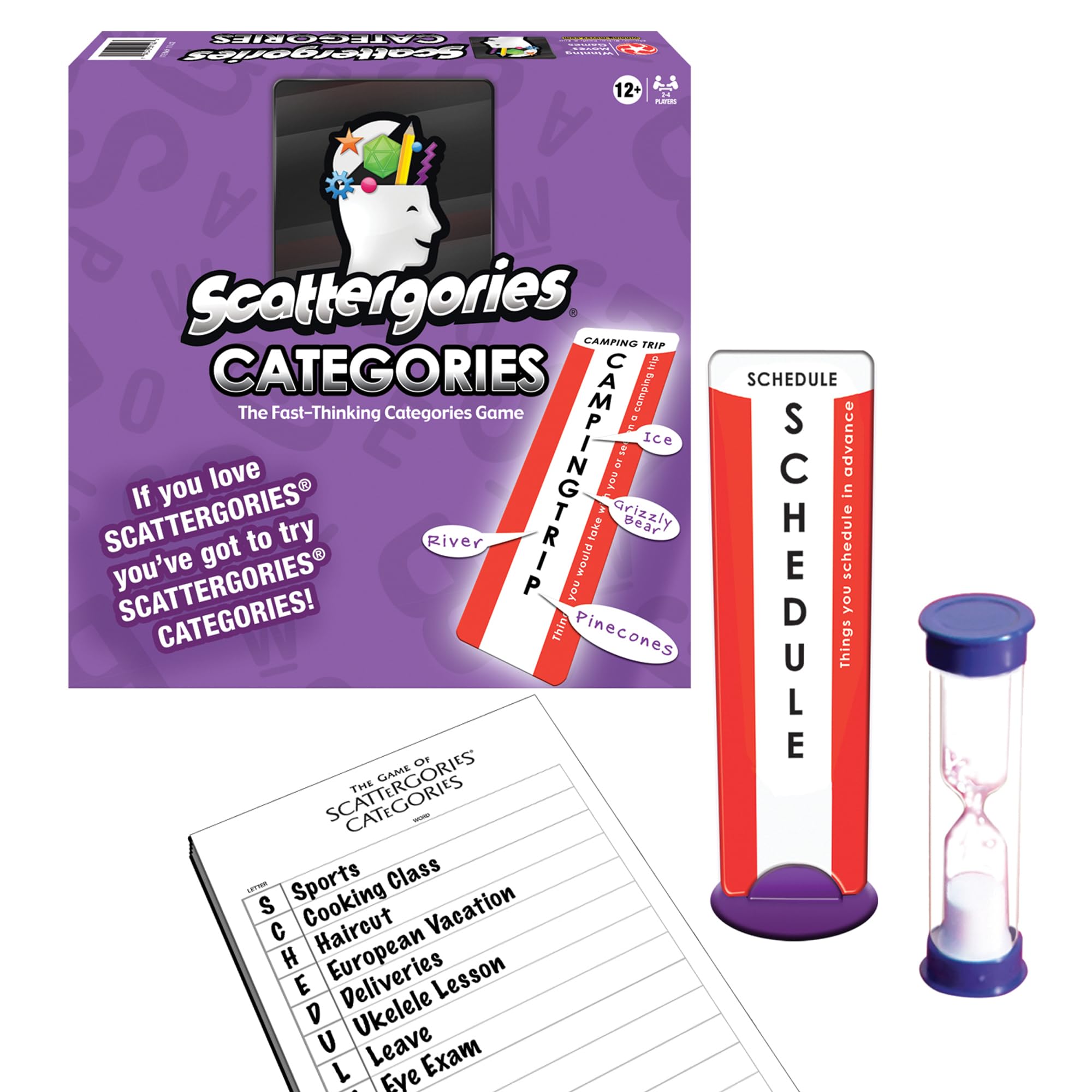 Scattergories Categories by Winning Moves Games USA, Great Twist on The Original Game for 2 to 4 Players, Ages 12+