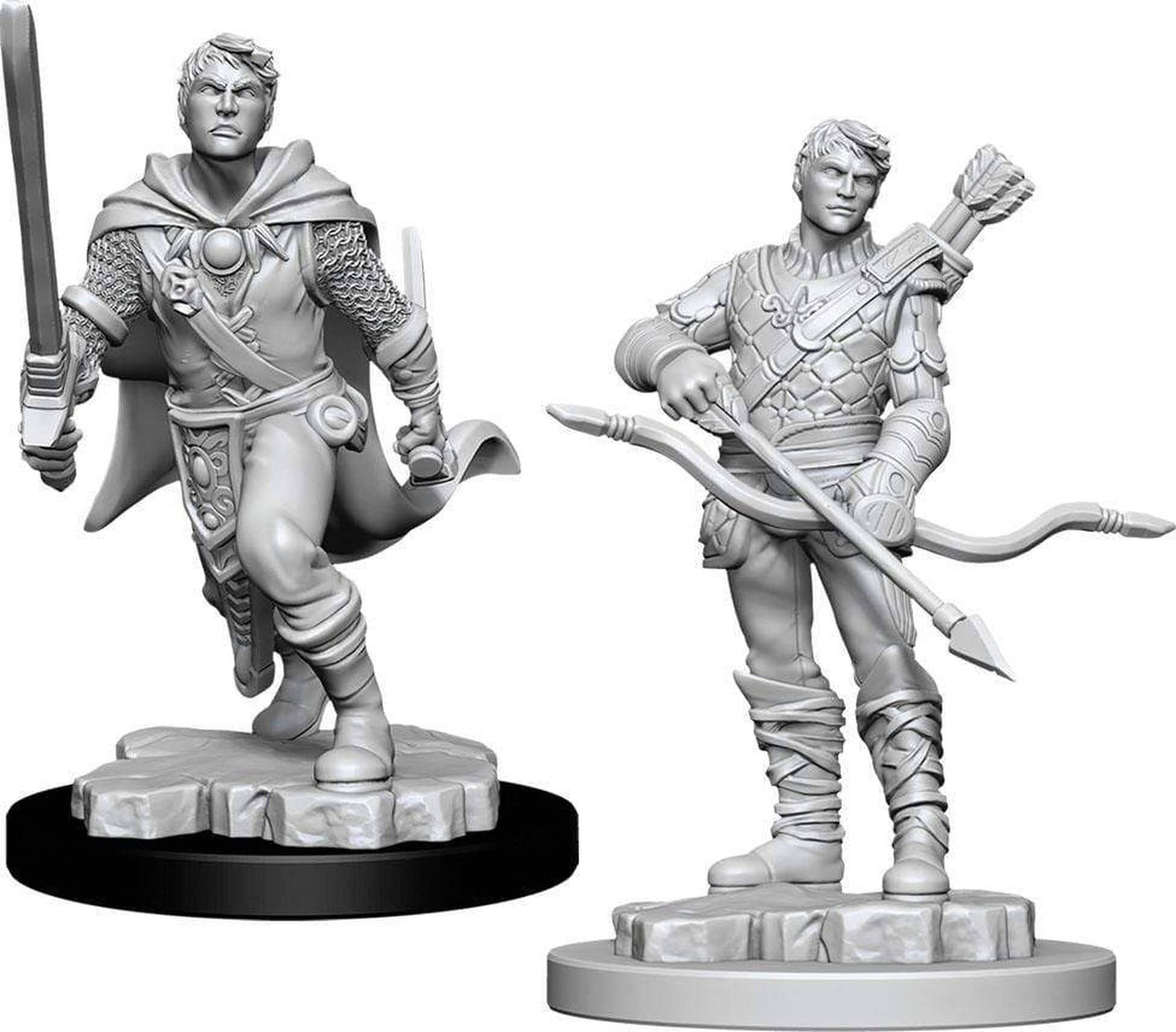 D&D: Nolzur's Marvelous Minis: Male Human Ranger W11 (Unpainted)