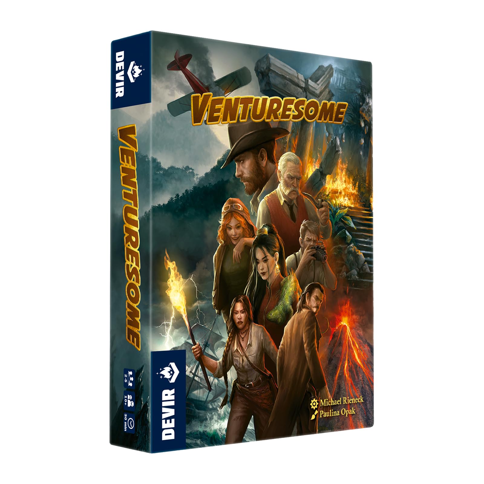Devir - Venturesome, Easy Card Game, with Friends, Small/Travel, Adventure, Ages 10 (BGVENML)