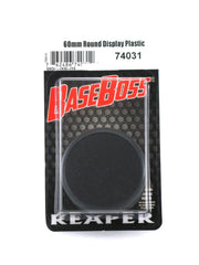 Reaper RPR74031 Round Plastic Miniature Display Base 60mm Pack of 10 Miniatures