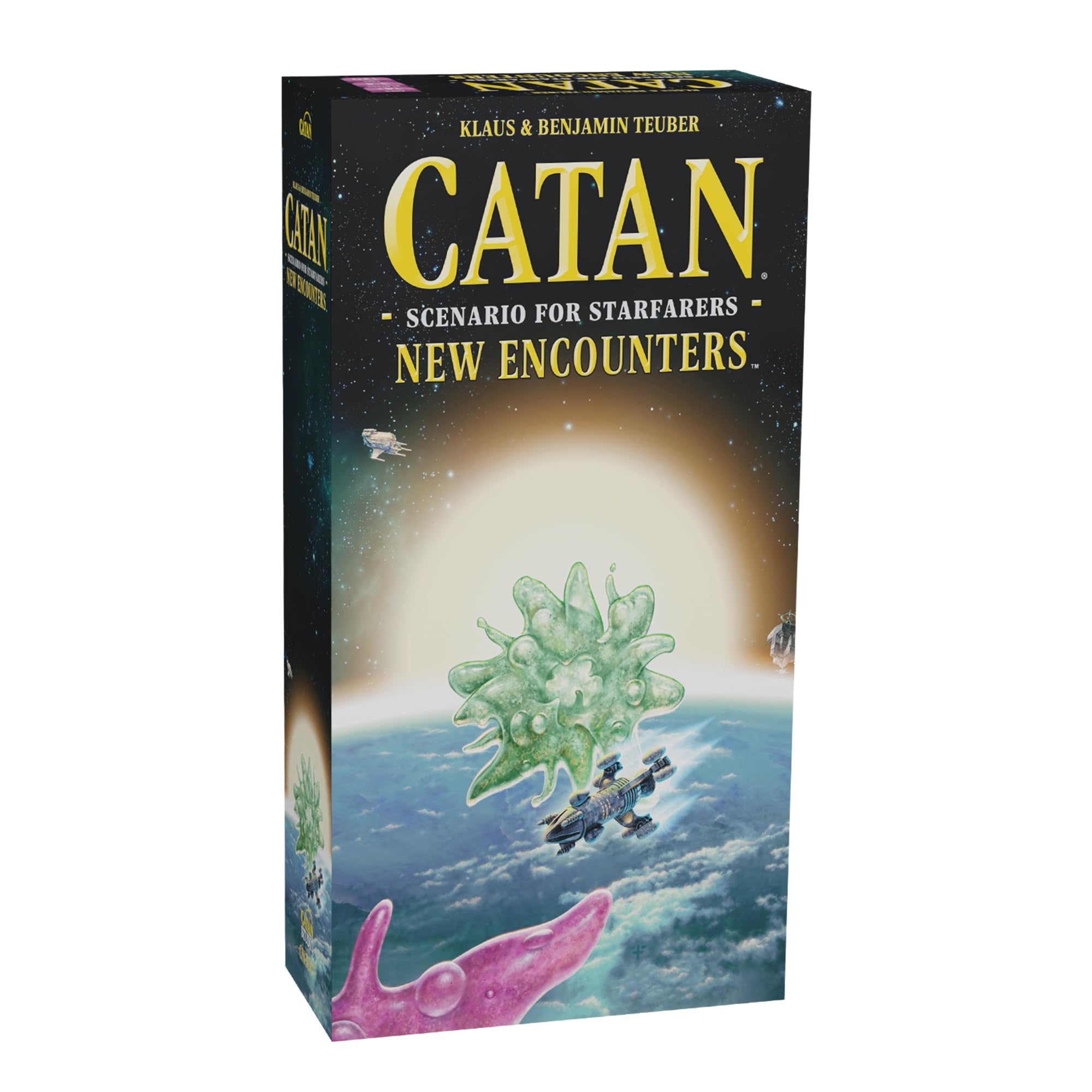 CATAN Starfarers New Encounters SCENARIO EXPANSION - Three Thrilling Galactic Missions! Strategy Board Game, Family Game for Kids & Adults, Ages 12+, 3-4 Players, 120-150 Mins, Made by CATAN Studio