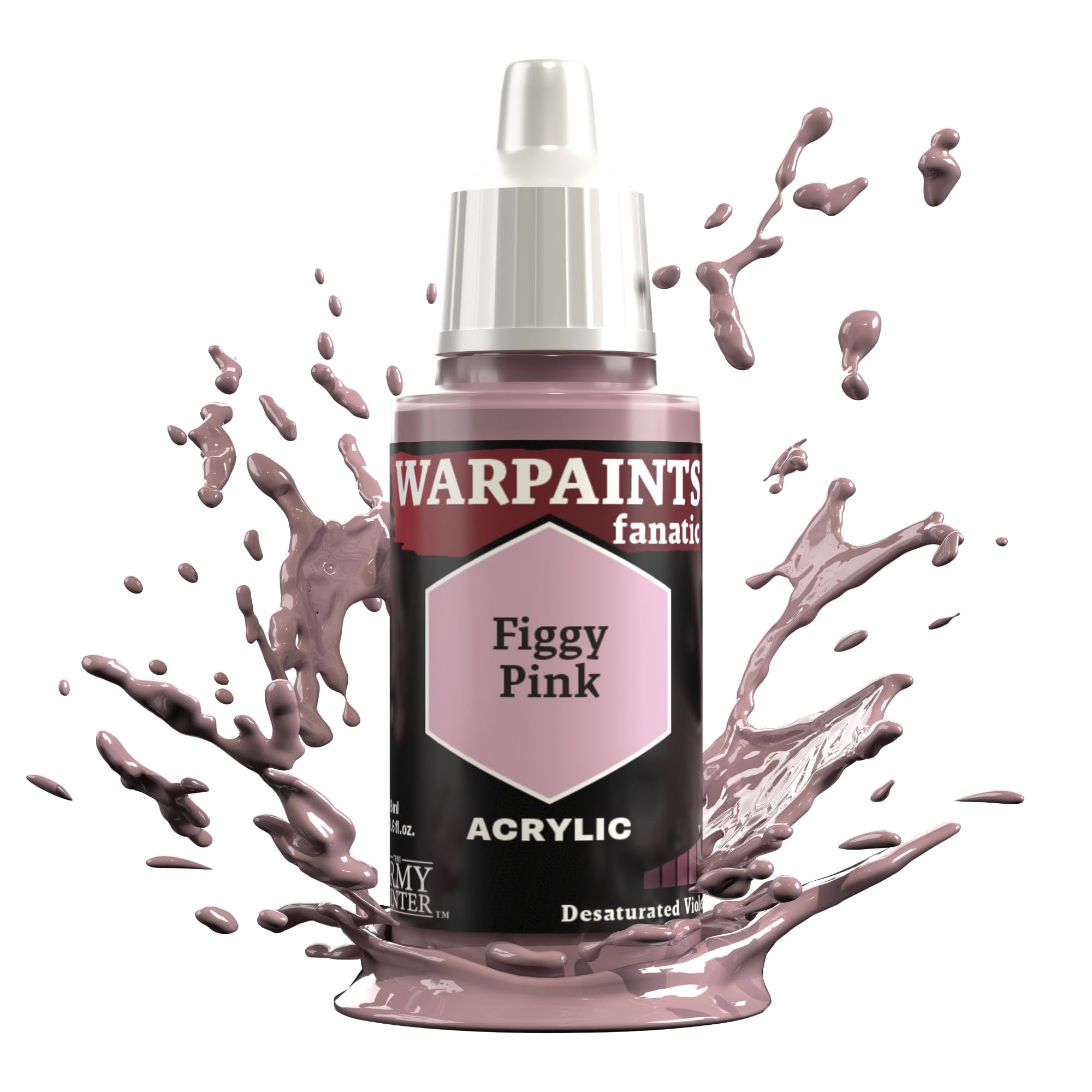 The Army Painter Pinks & Purples Warpaints Fanatic 18ml Acrylic Paints (Figgy Pink)
