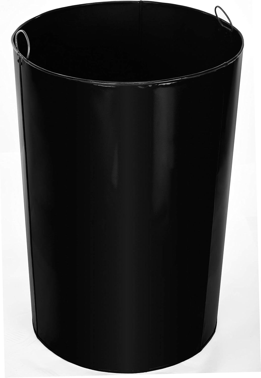 Alpine Industries Outdoor Metal Waste Receptacle - 38 Gallon Black
