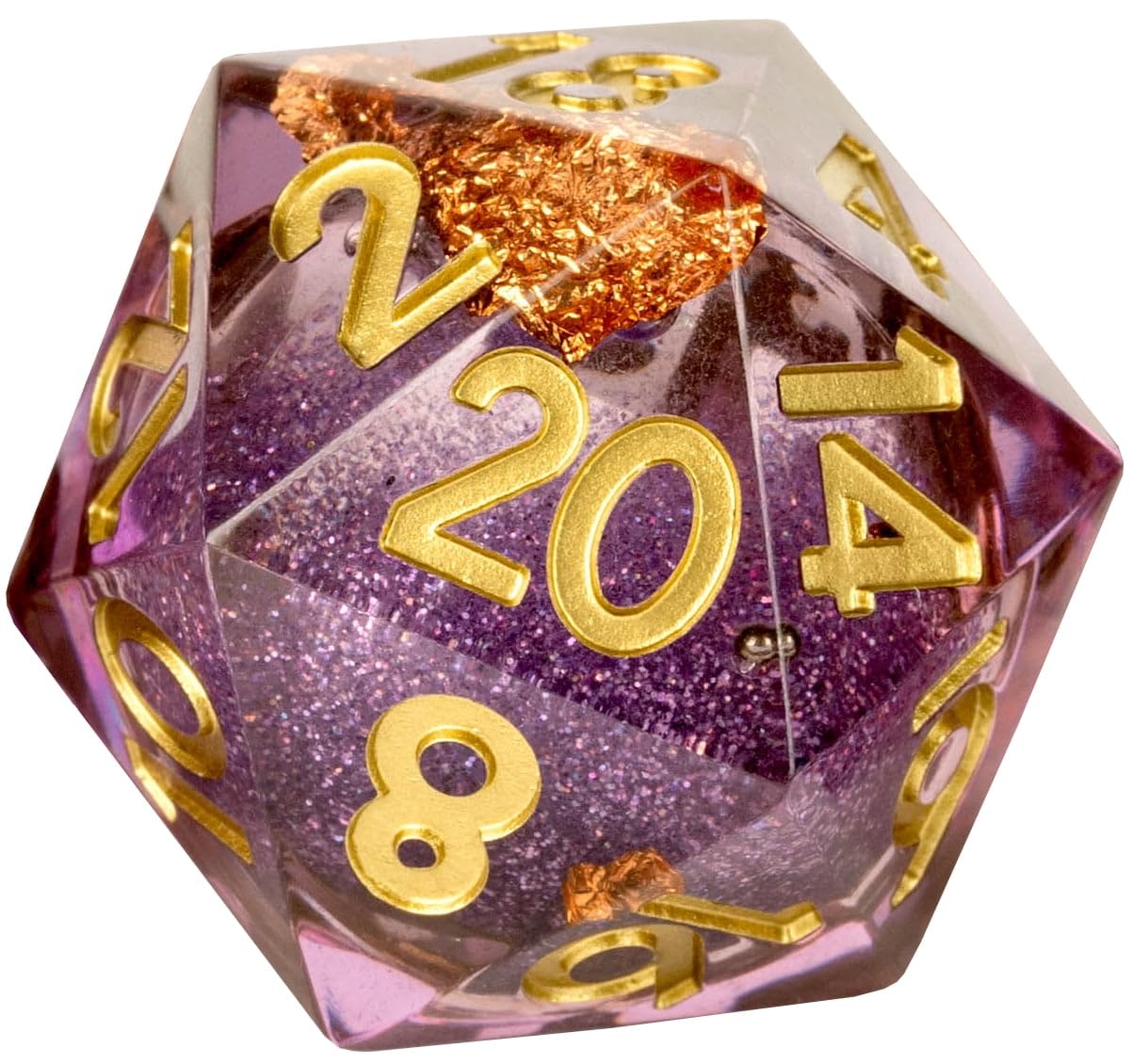 Elixir Dice: Individual D20 Elixir Liquid Core Dice - Aether Abstract