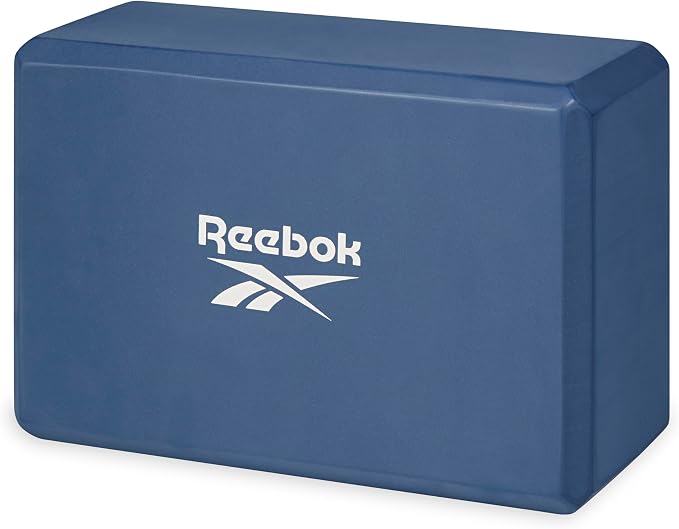 Reebok Solid Yoga Block (Cyber Mint), 4” x 6” x 9” Yoga Brick with Lightweight Support for Flexibility, Balance & Alignment, Portable Foam Block for Fitness, Home Workout, Stretching & More