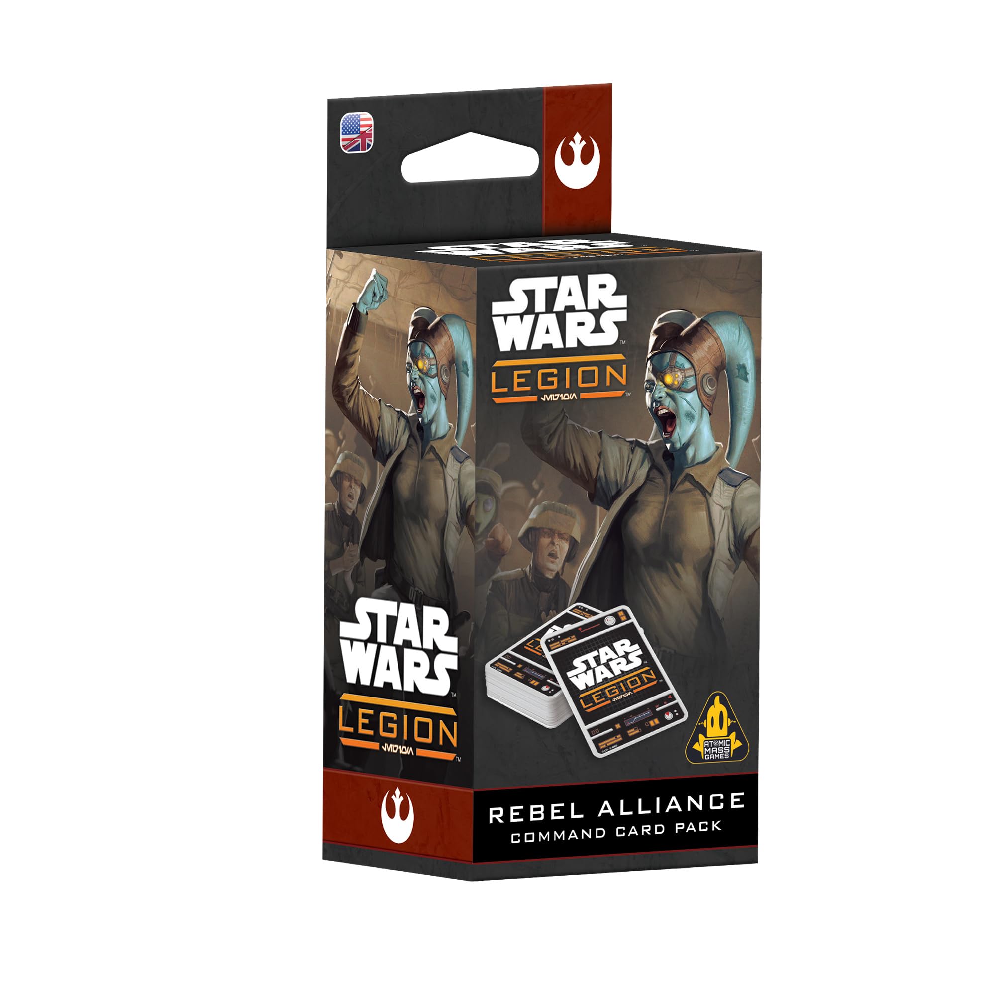 Star Wars: Legion Rebel Alliance Command Card Pack - Tabletop Miniatures Game, Strategy Game for Kids and Adults, Ages 14+, 2 Players, 3 Hour Playtime, Made by Atomic Mass Games