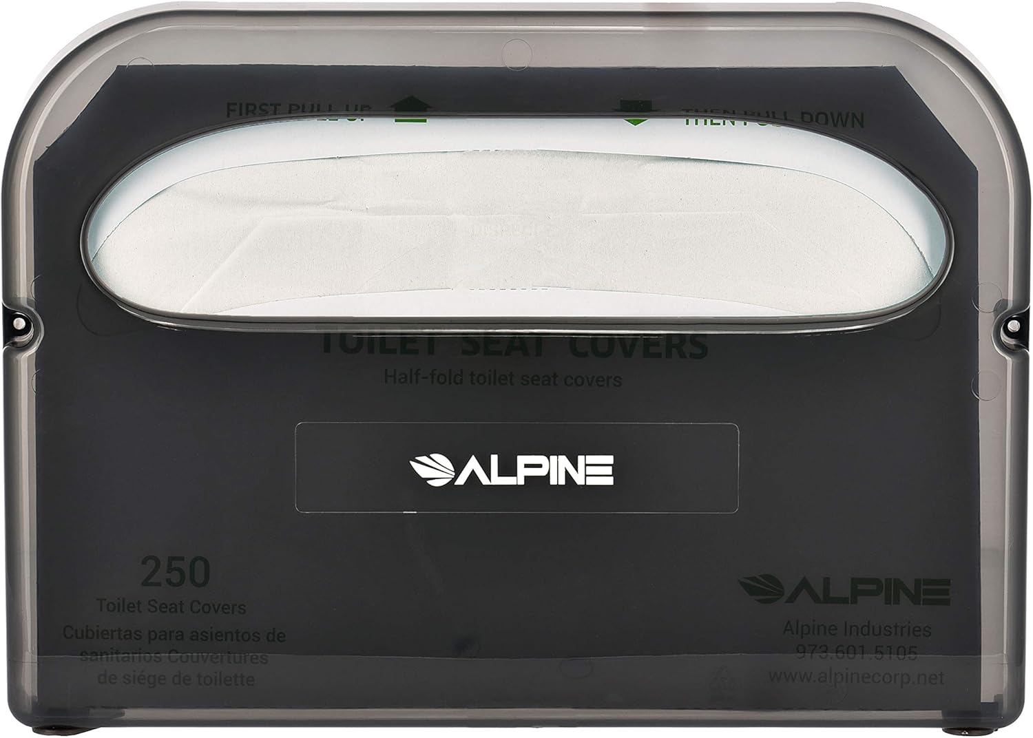 Toilet Seat Cover Dispenser, Black (4 pack)