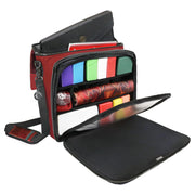 ENHANCE Collector's Edition MTG Bag fits Deck Boxes, Top Loader Binder, Commander Deck, & More TCG Accessories - TCG Travel Bag with Card Defender Screen, Customizable Interior (Dragon Red)