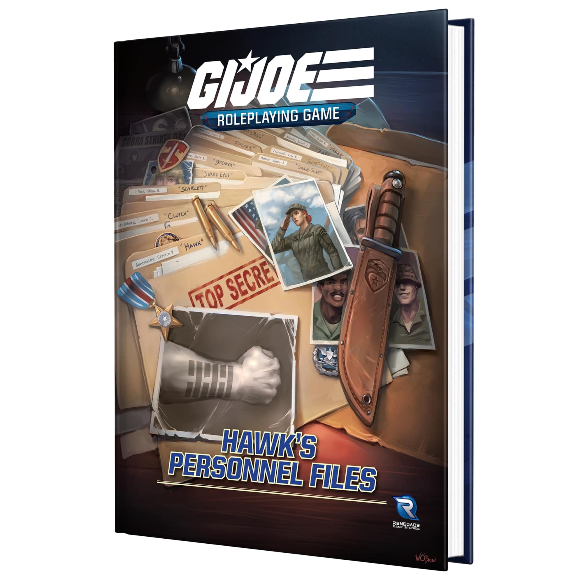 Renegade Game Studios - G.I. Joe Roleplaying Game Hawk's Personnel Files Sourcebook - Delve Into Classified Files to Bring Iconic Real American Heroes to Your Game! Ages 14