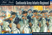 Warlord Black Powder Revolutionary War Continental Army Infantry Regiment 1:56 Tabletop Miniatures - Plastic Paintable Miniature 1700-1900 Soldiers Set, Table Top 28mm Military Minifigures for Adults