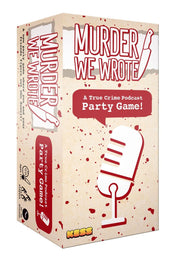KESS Murder We Wrote - Murder Mystery Party Game for Adults & Teens, 3-8 Players, Ages 14+, Card Game Based on True Crime Podcasts, Playtime 30-90 Mins