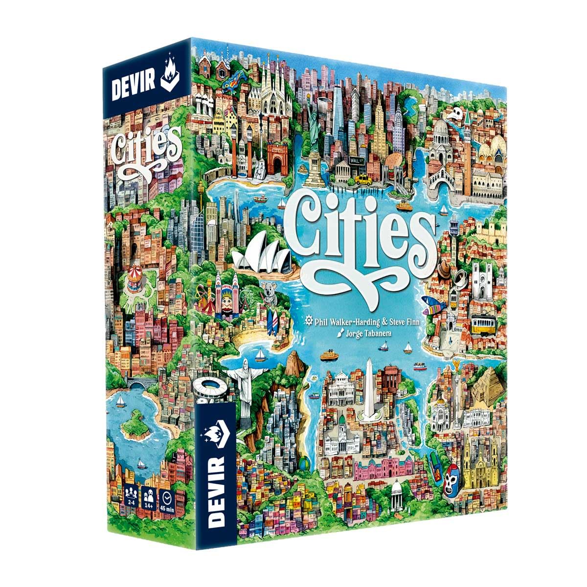Cities by Devir, Strategy Board Game, for 2 to 4 Players and Ages 10+