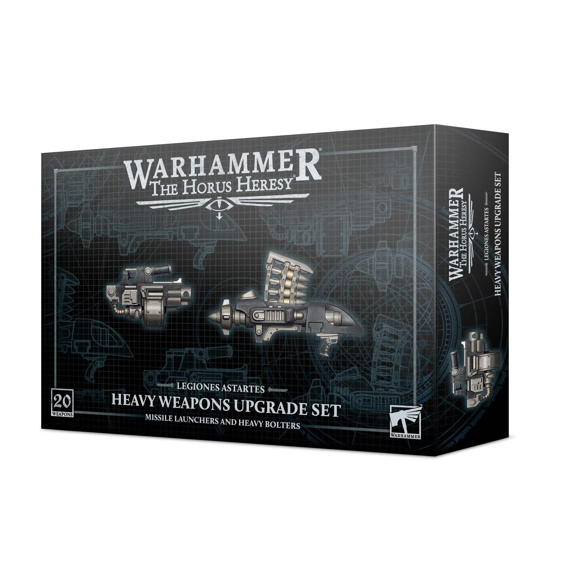 Games Workshop Warhammer 30k - Legiones Astartes: Missile Launchers & Heavy Bolters, Black