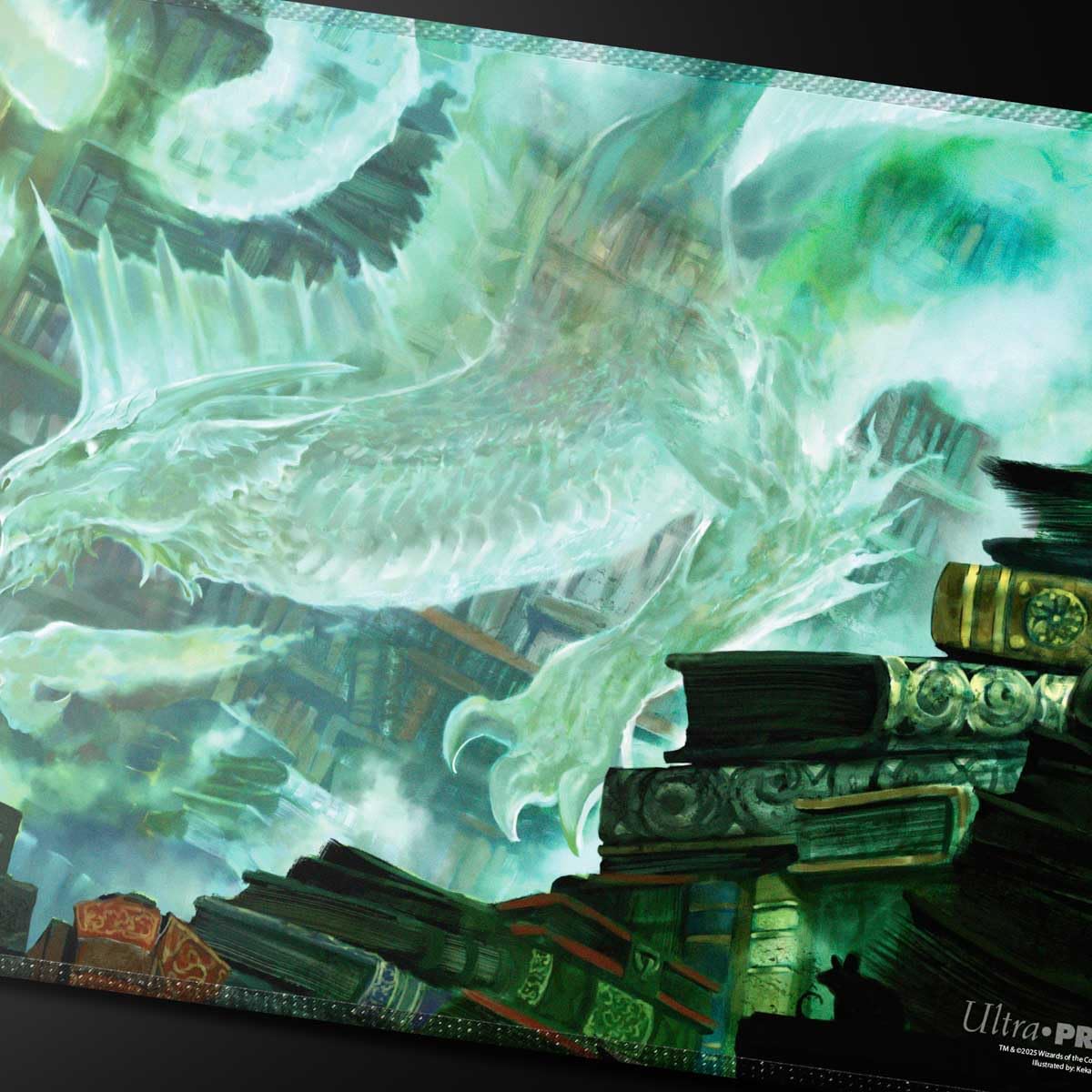 Ultra PRO - Commander Series #5 - Three Color Wedge - Miirym Stitched Playmat for Magic: The Gathering | Use as Mousepad, Desk Mat, Protects MTG Cards During Gameplay Best TCG Tournament Essential