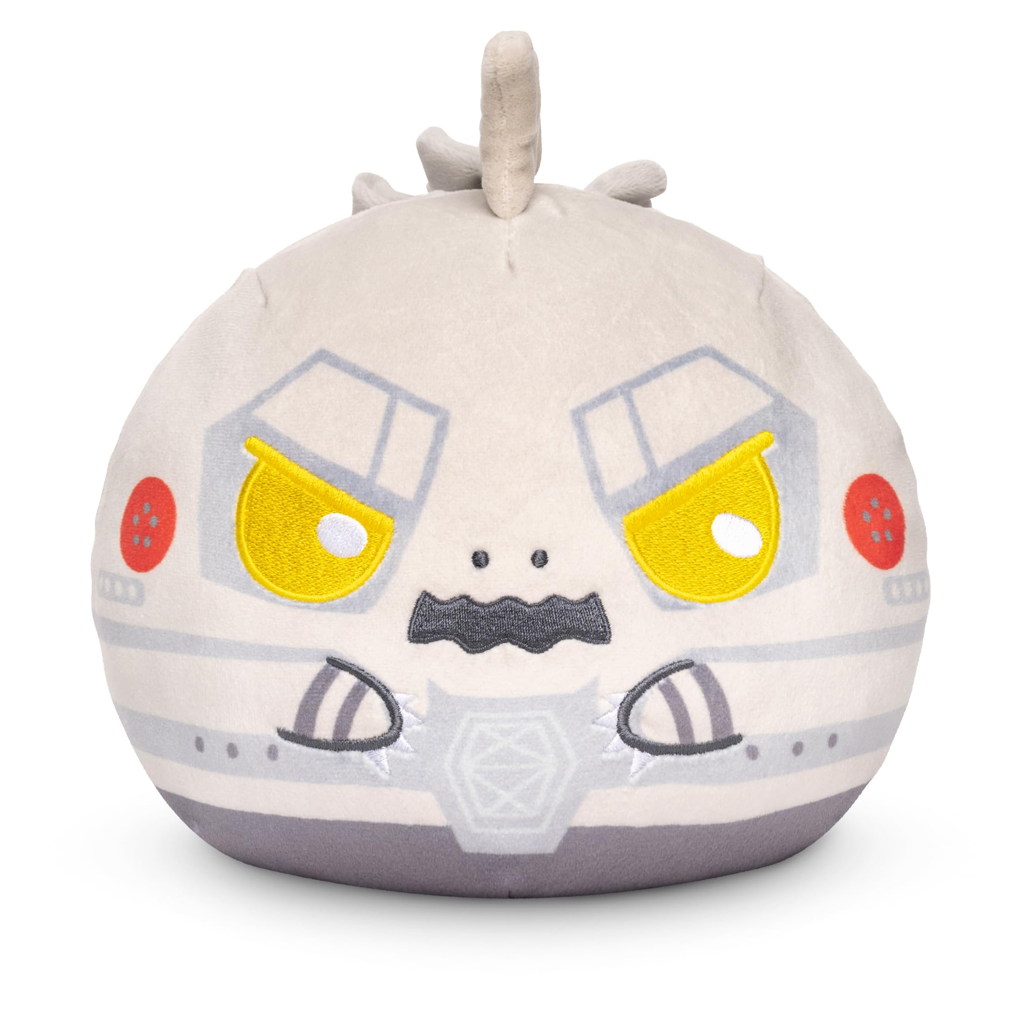 TeeTurtle Reversible Godzilla MechaGodzilla 6-Inch Two-Sided Flip Plush Toy with Embroidered Details - Cute Mini Collectible Plush for Kids, Teens, and Adults