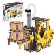 Smartivity DIY Hydraulic Forklift I STEM Toy Car for Kids Age 6-14 I Ideas for Boys & Girls | Science STEM Kit for 6,7,8,9,10,11,12,13,14 YearsI Wooden Engineering Game