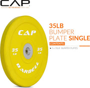 CAP Barbell 35 lb Competition Bumper Plate, Yellow