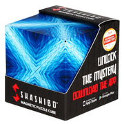 Shashibo Shape Shifting Box - STEM Fidget Toy with Ultra Strong Magnets - Sensory Puzzle Cube Transforms Into 100+ Shapes, Easter Basket Stuffers Gift for Kids, Teens, and Adults (Blue Planet)