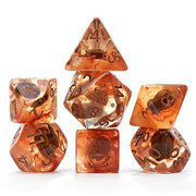 7-Set Cube Inclusion Dice: Poly Set - Coffee Dice (7)