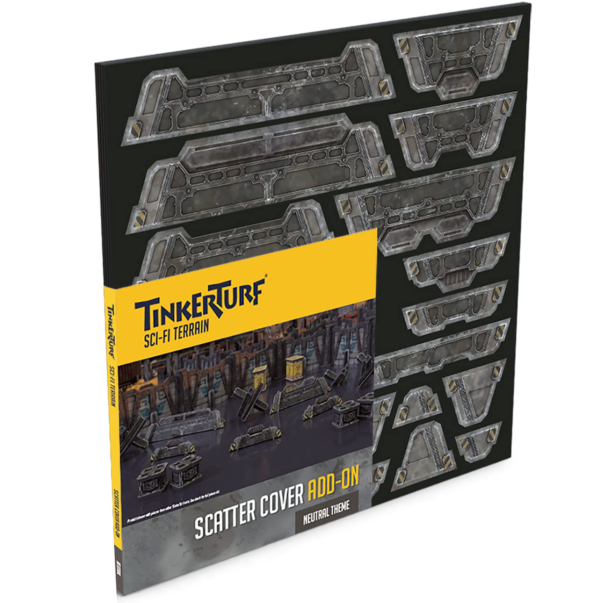 TinkerTurf Sci-Fi Terrain: Scatter Cover, Neutral Theme, Sturdy, Affordable, Great-Looking Full-Color Terrain, Quick and Easy to Assemble, Virtually Limitless Setups