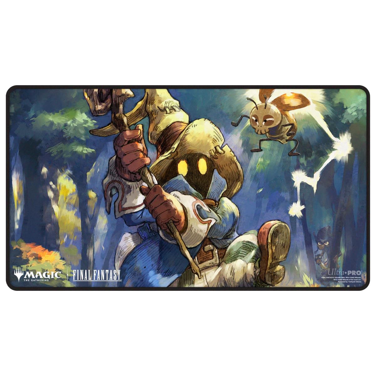Ultra PRO - Final Fantasy x Universes Beyond Vivi, Stray Black Mage Black Stitched Playmat for Magic: The Gathering | Card Game Playmat, Final Fantasy Collectibles, Desk Mat Mousepad