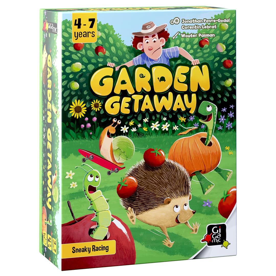 Garden Getaway | Quick Racing Game That Grows with Kids | Outrun the Gardener with Your Cute Creature Friends | Beginner Tile and Dice Game for Children and Parents | Ages 4+ | 2 to 4 Players | 10 Min