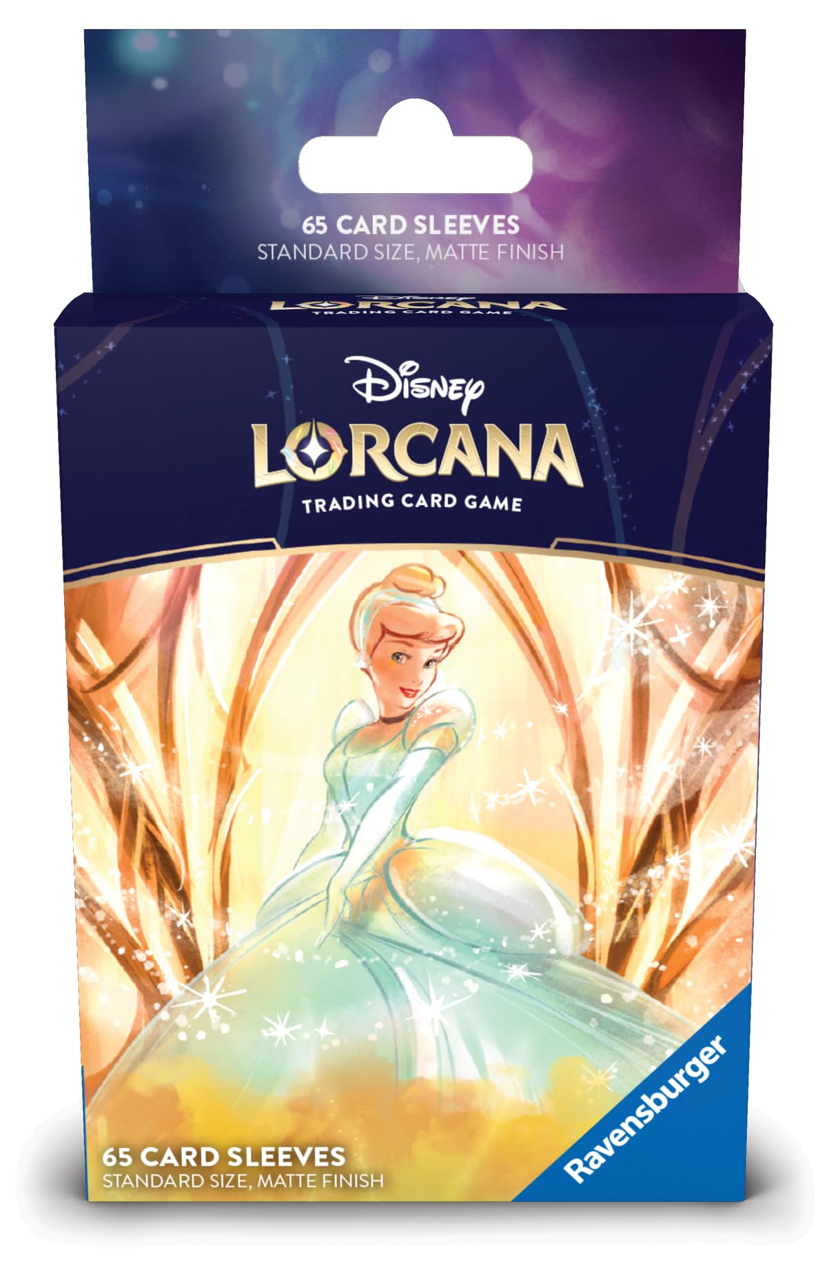 Ravensburger Disney Lorcana TCG: Archazia's Island Card Sleeves Featuring Cinderella - Ballroom Sensation| 65 Protective Sleeves for TCG Decks | Ages 8+