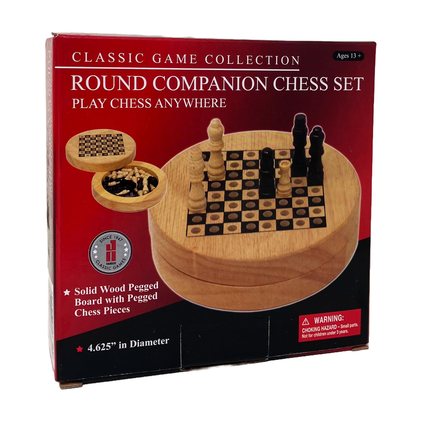 Classic Game Collection - Round Companion Chess Set