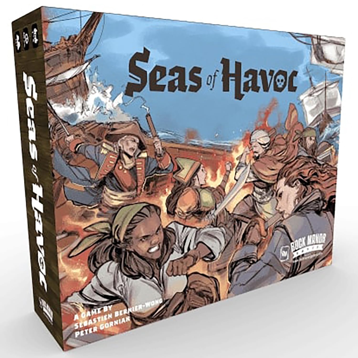 Rock Manor Games: Seas of Havoc - Deck-Building Skirmish Naval Board Game, Pirate Themed Adventure & Battles, Worker Placement, Ages 14+, 1-5 Players