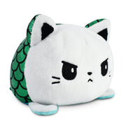 TeeTurtle - The Original Reversible Dog Plushie - Gray Husky - Cute Sensory Fidget Stuffed Animals That Show Your Mood