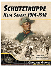 Compass Games: Schutztruppe, Heia Safari, 1914-18 Board Game