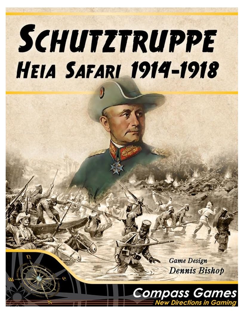 Compass Games: Schutztruppe, Heia Safari, 1914-18 Board Game