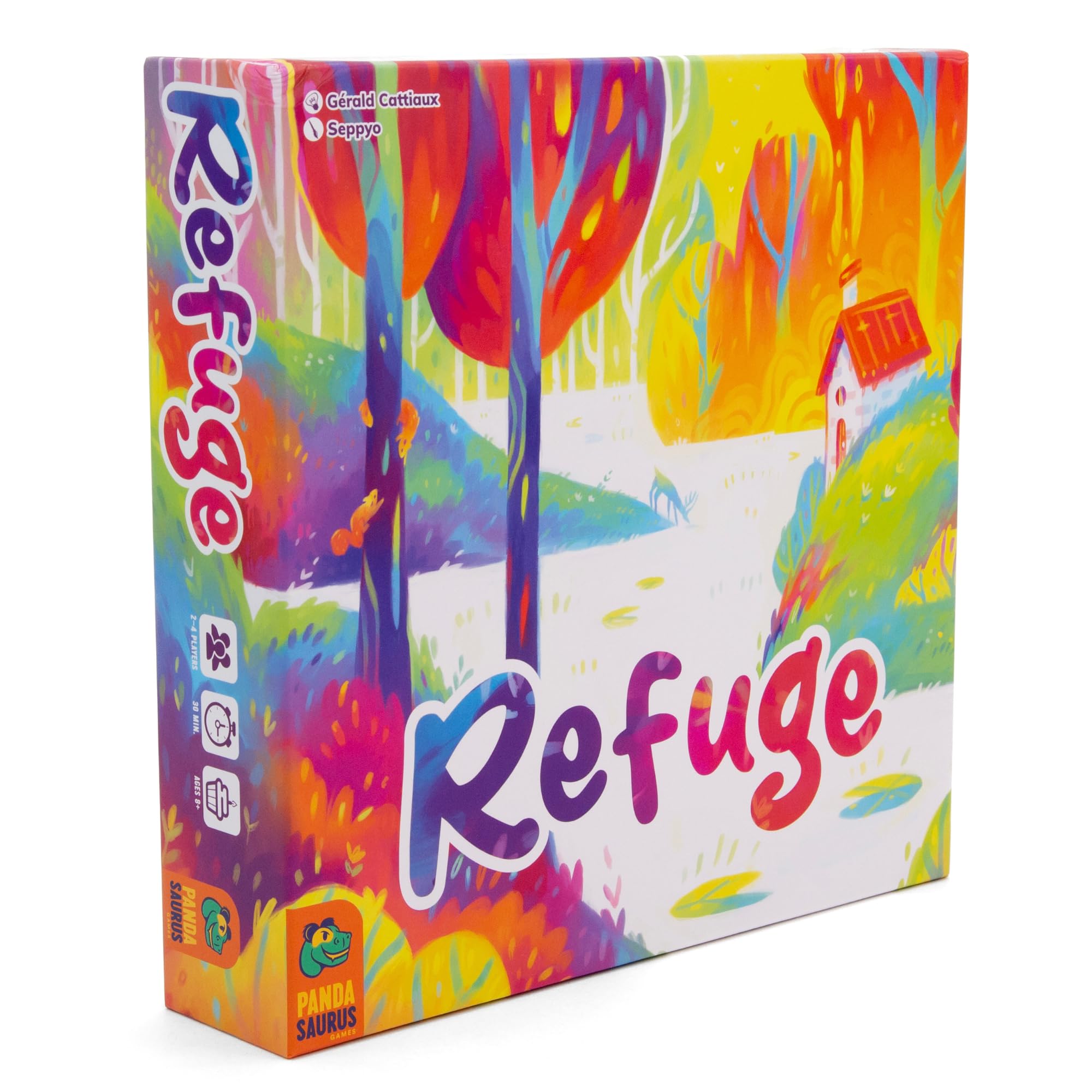 Pandasaurus Games Refuge Board Game - Strategic Tile-Laying Nature Adventure with Collectibles, Tokens & Replayable Gameplay for Kids & Adults, Ages 8+, 2-4 Players, 45 Minute Playtime