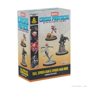 Asmodee Marvel: Crisis Protocol Silk, Spider-Ham & Spider-Man Noir Character Pack - Tabletop Superhero Game, Ages 14+, 2 Players, 90 Min Playtime