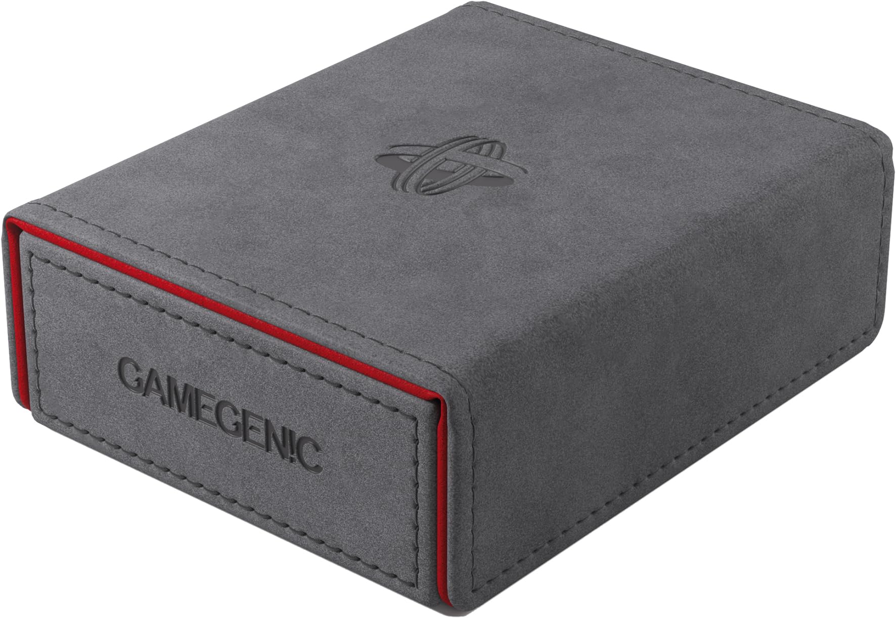 Gamegenic Token Keep - Premium Token Box for Safe Storage, Fits Dungeon 1100+ and Dungeon S 550+, Holds Tokens, Dice, and Cards, Fully Usable During Gameplay, Gray/Red Color, Made