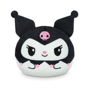 TeeTurtle Reversible Sanrio Kuromi and My Melody Plushie 4-Inch Cute Kawaii Two-Sided Flip Plush Toy with Embroidered Details - Cute Mini Collectible Plush for Kids, Teens, and Adults