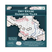 Role 4 Initiative Dry Erase Dungeon Tiles - 6" Hex (White)
