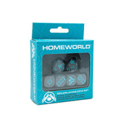 Modiphius Homeworld Revelations Dice Set (6) - Grey with Blue Accents