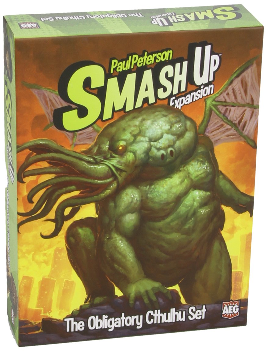 Smash Up The Obligatory Cthulhu Expansion - Board Game, Card Game, Lovecraft, Old Ones and more, 2 to 4 Players, 30 to 45 Minute Play Time, for Ages 10 and Up, Alderac Entertainment Group (AEG)
