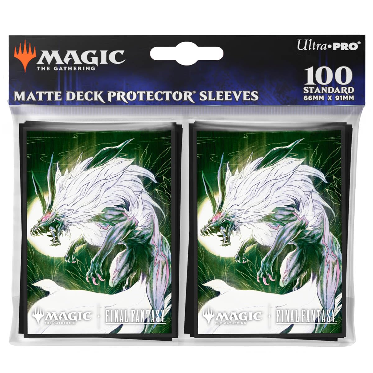 Ultra PRO - Final Fantasy x Universes Beyond Summon Fenrir 100ct Deck Protector Sleeves for Magic: The Gathering | Trading Card Accessories, Collectible Card Game Gear, Final Fantasy Collectibles