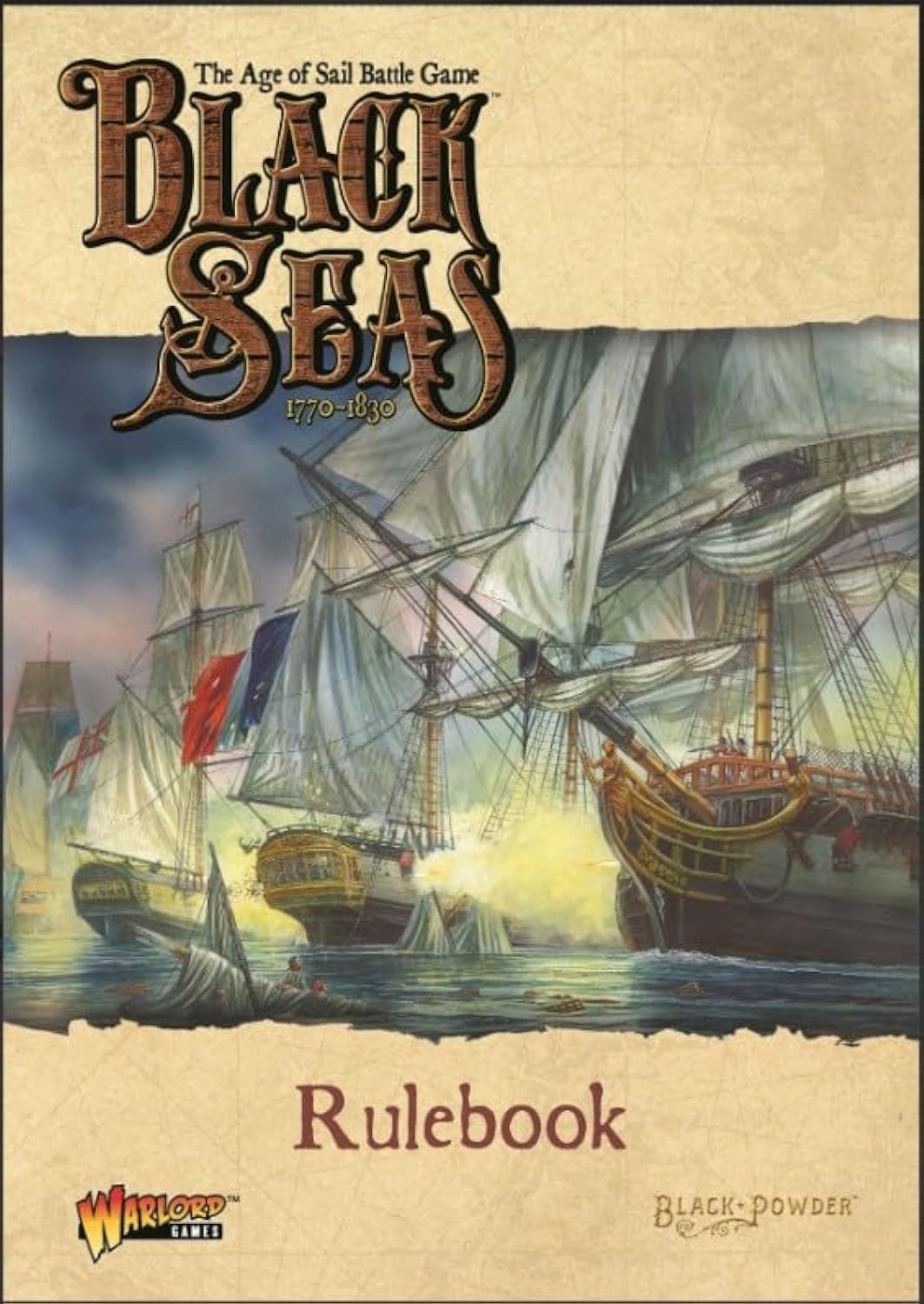 Warlord Black Seas The Age of Sail Era Fleet Ship Rulebook Tabe Top Ship Combat Battle War Game 791010001