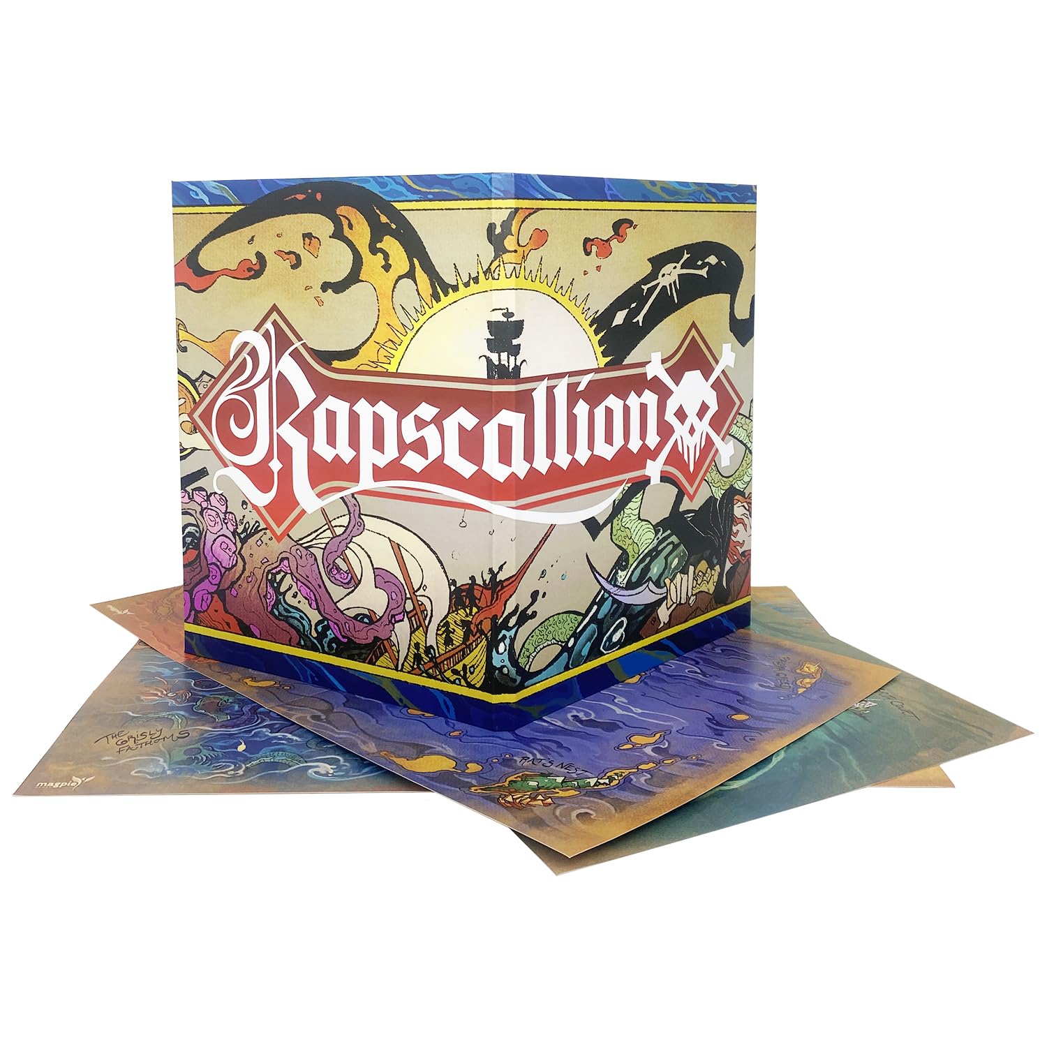 Magpie Games Rapscallion GM Screen & Maps – Tabletop Roleplaying Game Master Map Pack Accessory