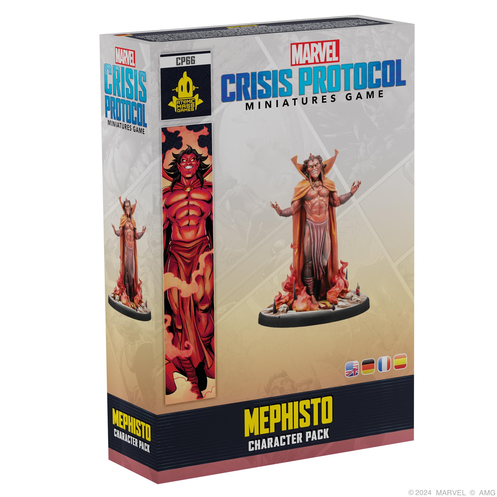 Marvel: Crisis Protocol Mephisto Character Pack - Manipulator of The Battlefield! Tabletop Superhero Game, Ages 14+, 2 Players, 90 Minute Playtime, Made by Atomic Mass Games